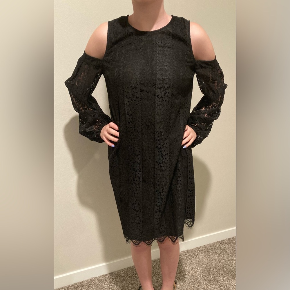 CeCe like new black lace dress